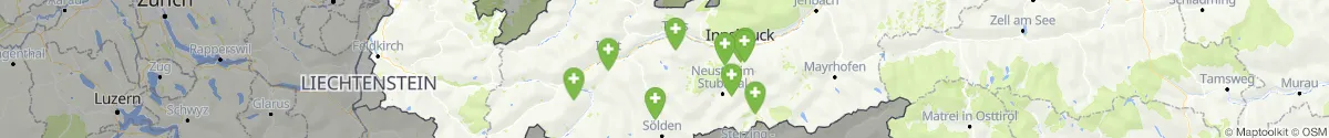 Map view for Pharmacies emergency services nearby Sölden (Imst, Tirol)